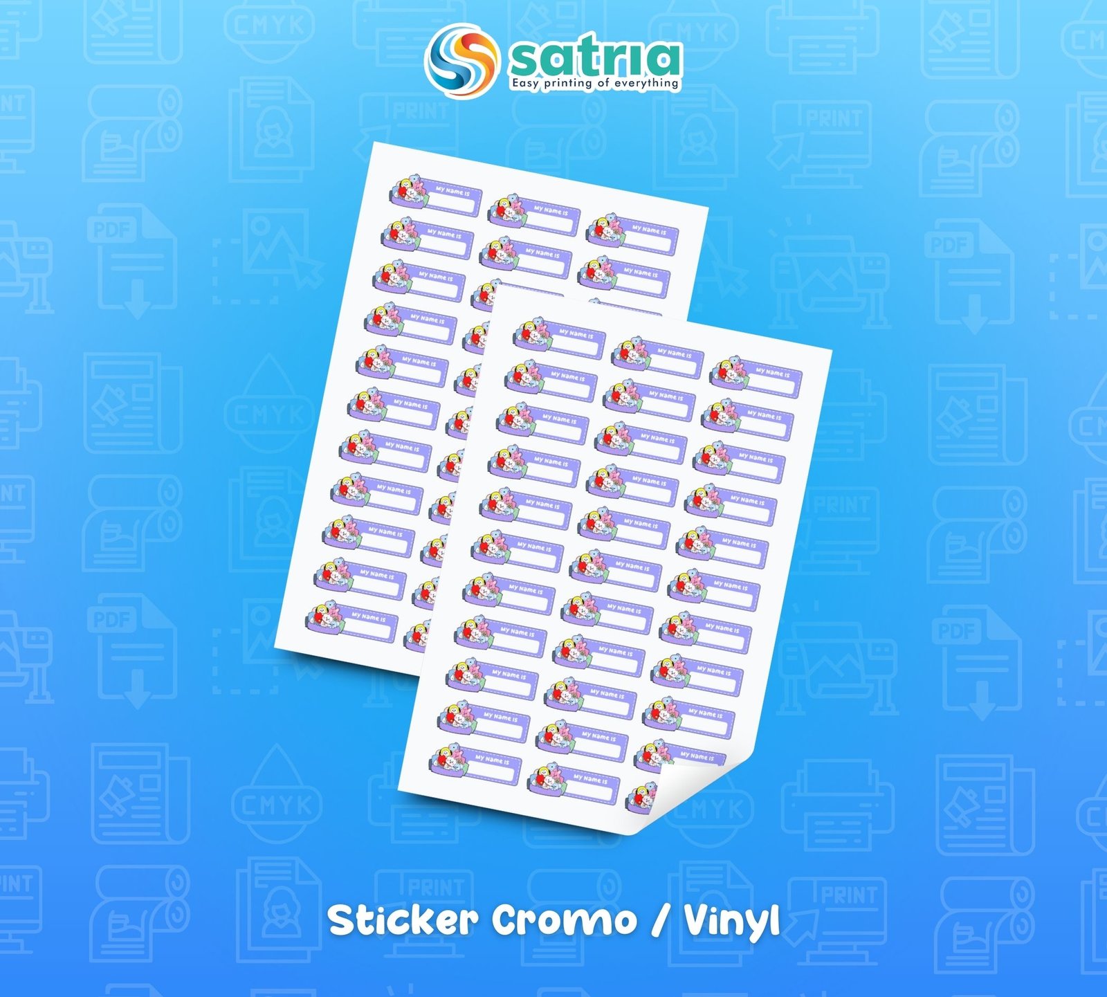 STIKER CROMO VINYL